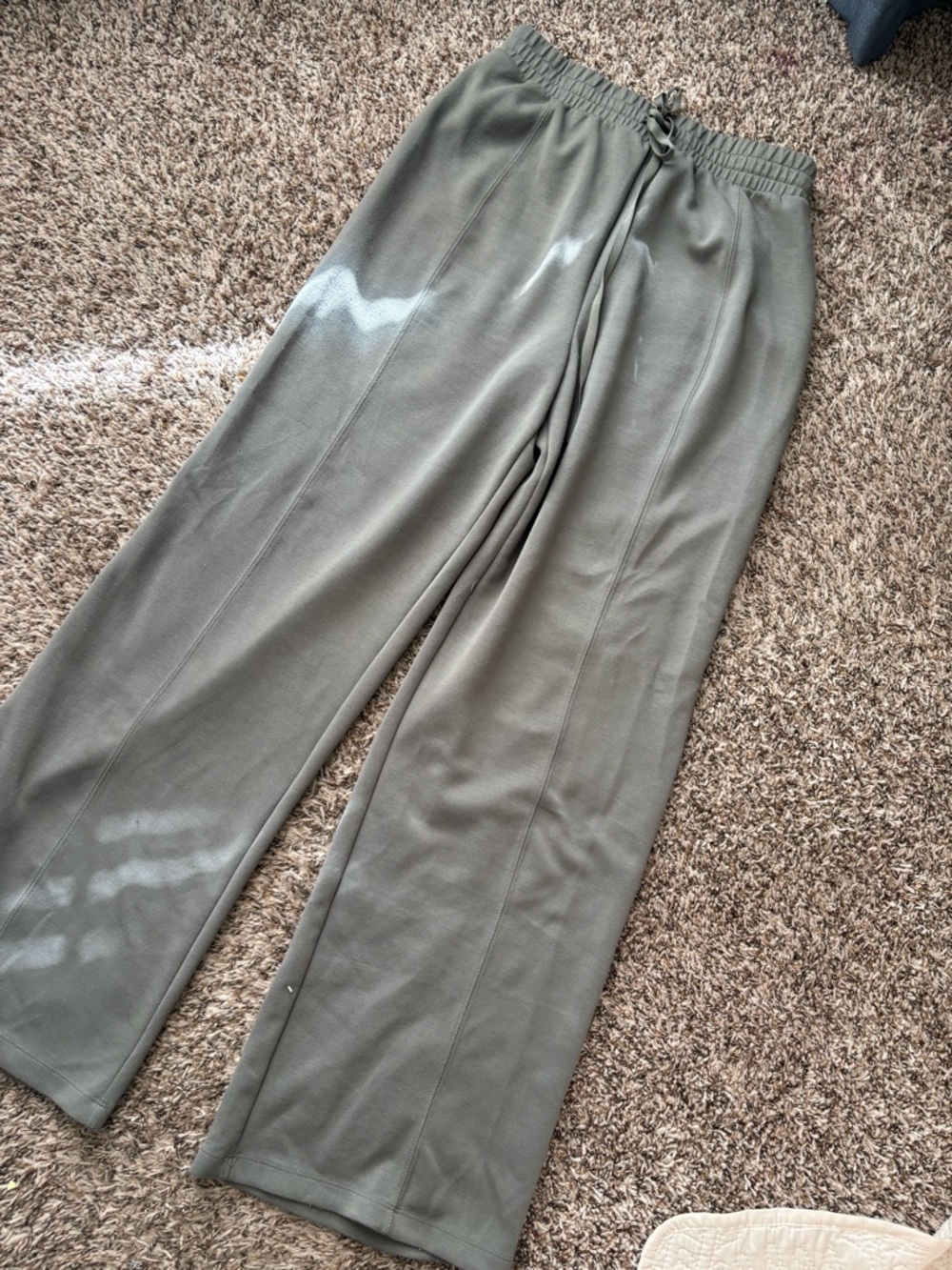 Thread & Supply Olive Green Wide Leg comfort pants